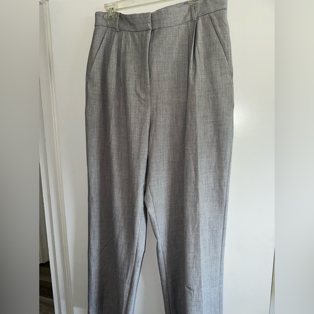 Abercrombie & Fitch Gray Wide Leg Trousers